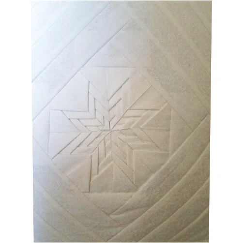 ForeverAmishMade Amish HandMade Ivory and White Folded Star Quillow