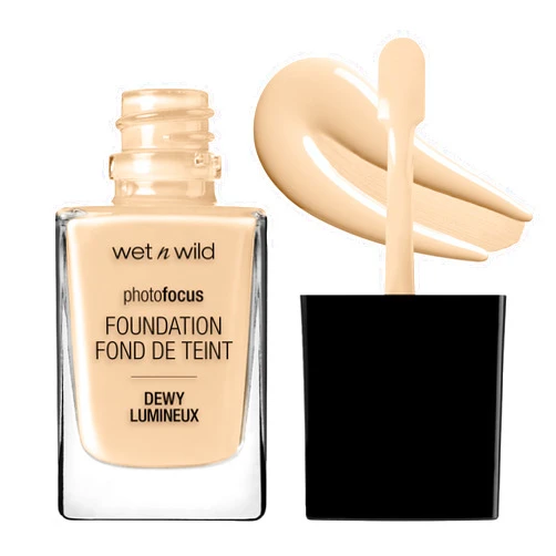 wet n wild Photo Focus Dewy Liquid Foundation Makeup, Soft Beige (Packaging May vary)