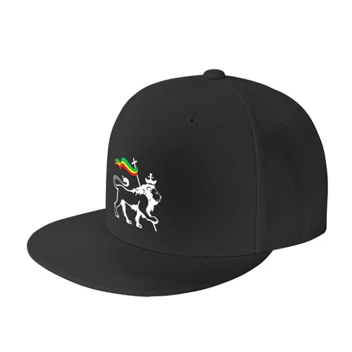 Axxor Rasta Lion of Judah Baseball Hat Adjustable Fashion Classic Snapback Hat for Men Women Black