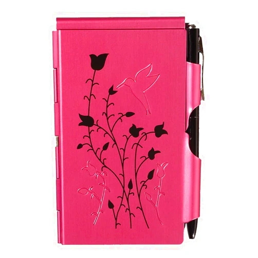 Wellspring Flip Note, Natural Elements Raspberry Hummingbird (FlipNote-RaspHummingbird) (Raspberry Hummingbird)