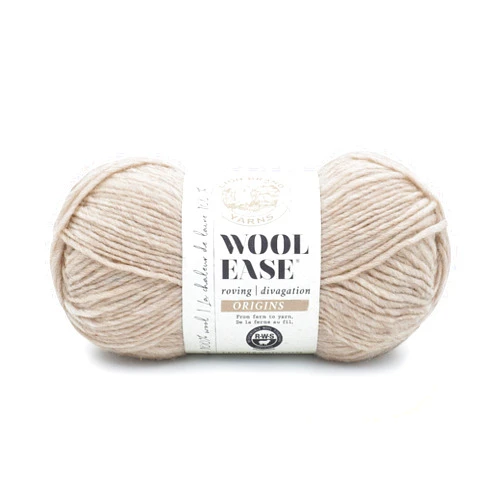 Lion Brand Yarn Wool-Ease Roving Origins Yarn, 1 Pack, Latte