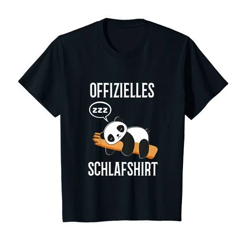 Schlafanzug Geschenkidee Langschläfer Morgenmuffel Kids Panda Official Sleep Shirt Nightdress Gift T-Shirt