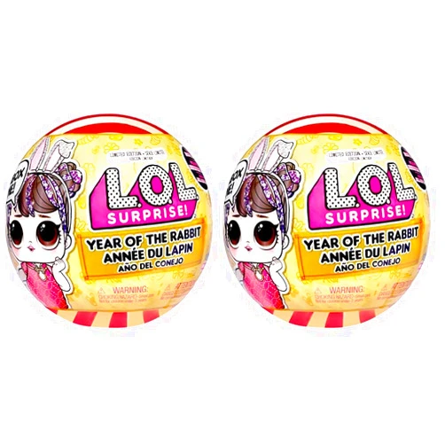 L.O.L. Surprise! Year of The Rabbit Doll Good Luck Sweetie- with Collectible Doll, 7 Surprises, Limited Edition Doll, Accessories, Pet, Lunar New Year Theme- Great Gift for Girls Age 4+ (Pack of 2)