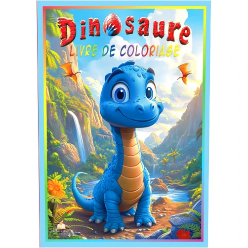 Mickey Müller Livre de coloriage dinosaure pour enfants de 4 à 8 ans – avec 50 illustrations adorables à colorier, du brontosaure au T-Rex – idéal pour tous les jeunes passionnés de dinos (French Edition)