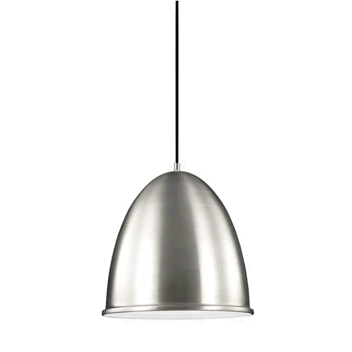 Sea Gull Lighting 6525401EN3-04 Hudson Street Pendant Hanging Modern Fixture, One - Light, Satin Aluminum