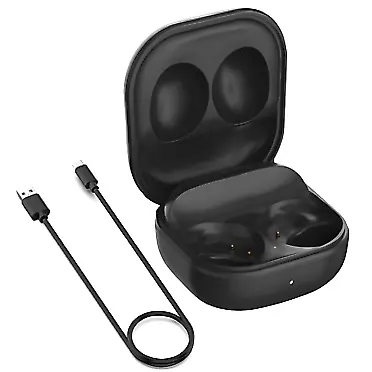 Niceus Charging Case for Samsung Galaxy Buds 2, Replacement Charging Case Box Charger Dock Cradle for Galaxy Buds 2 SM-R177 Earbuds (Black)