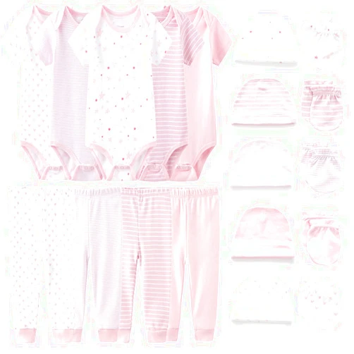 Chamie Newborn Baby Cute Design Bodysuit Short Sleeve One-Piece Baby Clothes for Boys and Girls