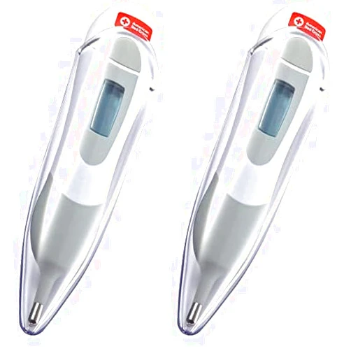 The First Years American Red Cross Multi-use Digital Thermometer - Baby Thermometer - Easy to Read LCD Screen - Baby Essentials (Pack of 2)