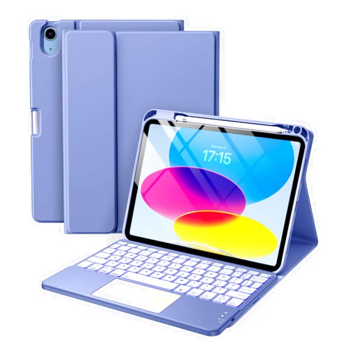 Harvopu Compatible for iPad 10th Generation Case with Keyboard (10.9