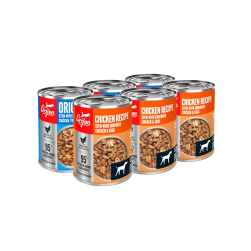 ORIJEN™ Premium Wet Dog Food Variety Pack Original + Chicken Recipes, 12.8oz Cans (6 Count, 3 of Each)