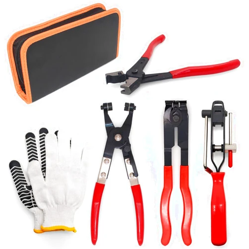 RUITONDA CV Joint Boot Clamp Pliers Hose Clamp Pliers ATV CV Axle Boot Clamp Pliers Clic-R Type Pliers Tool Set for Most Car