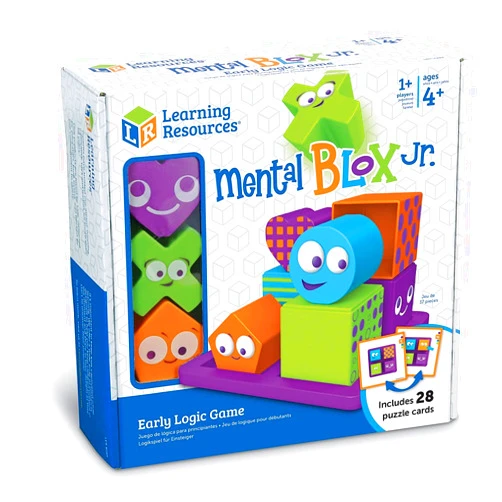 Learning Resources Mental Blox Jr. Early Logic Game - 8 Pieces, Ages 4+ Educational Games for Kids, Brain Teaser Games and Puzzles, STEM Games, 3-D Puzzles, Critical Thinking for Kids