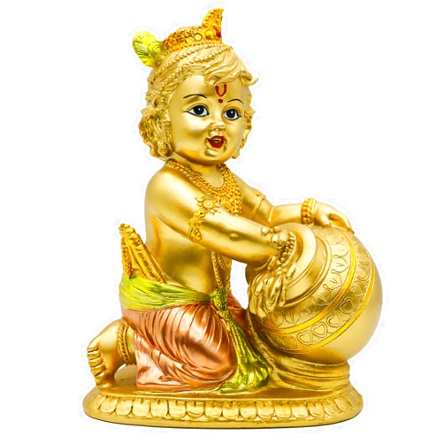 BangBangDa Hindu God Baby Krishna Statue - 7.5