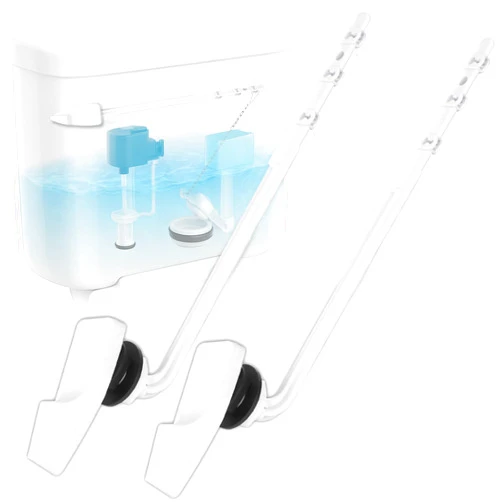 Lydia's Deal 2 Pack Toilet Handle Replacement Kit, Universal Front Mount Toilet Tank Flush Lever Replacement Handle, Toilet Tank Trip Lever, Easy to Install (2PC-White Plastic, Front Mount)