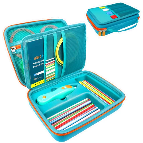 AUBOEAY Hard Case Compatible with NEW 3Doodler Start+ Essentials (2024), Educational STEM Toy Durable Box Storage 3D Pen for Kids,Hold 3D Pen Filament Filaments and Accessories (Green)