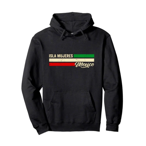 Back To Mexico Holiday Heart Land Souvenir Isla Mujeres Mexico Pullover Hoodie