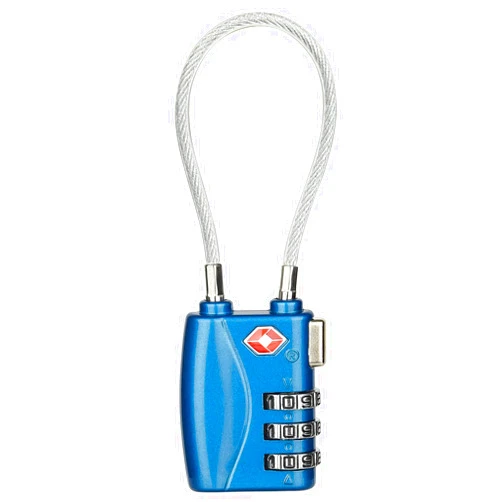 NBYT TSA Approved Luggage Locks, 3 Digit Steel Cable Lock，a Wire Rope comgbinaiton Padlock for Travel Baggage, Suitcase, Gym Lockers