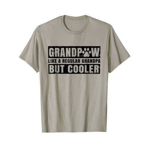 Family Novelty Gifts Shirts & Apparel Grandpaw Like A Regular Grandpa But Cooler Grand Paw Dogs T-Shirt