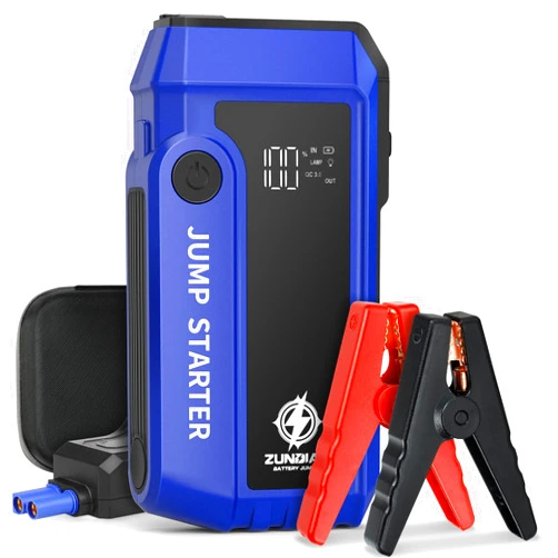 ZunDian 3000A Peak Car Battery Jump Starter, Portable Jump Starter Up to 6.0L Gas & 3.0L Diesel Engines,12V Car Jumper, Auto Booster Battery Charger Power Bank with Quick Charge, LED Light, LCD Screen