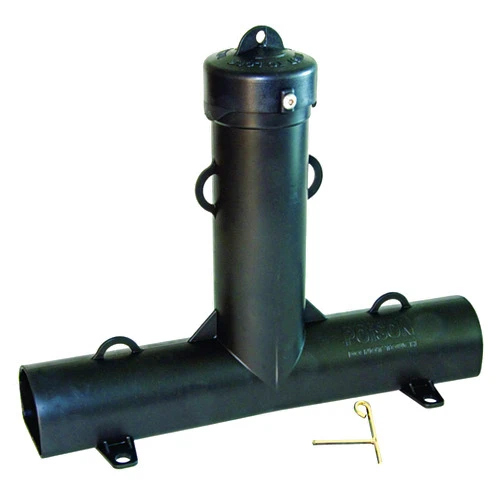 JT Eaton 902 Top Loader Rodent Bait Station, Black, Weather-Resistant, Dual Entrances, Compatible with Bait Blocks, Liquid, or Granular Bait