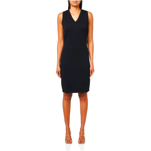 A｜X ARMANI EXCHANGE Armani Exchange Women's Stretch Monogram Patch Sleeveless Dress