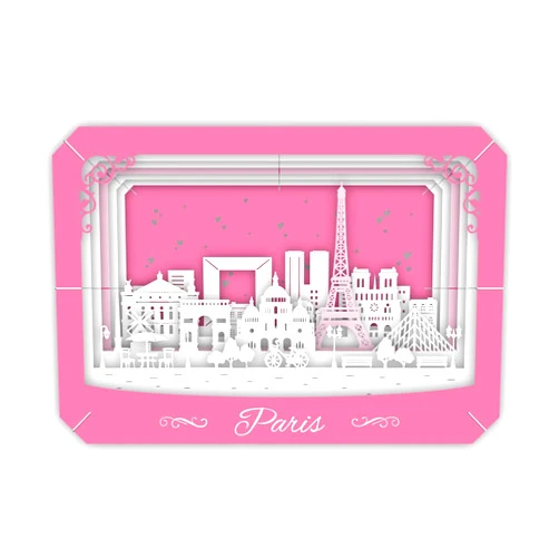 WIZHEAD - THE HEAD IS A PUZZLE! - PaperTopia - Paris - Paper City Skyline, Home Decor, Desk, Office, Bookshelf, Paper Craft, Papercut