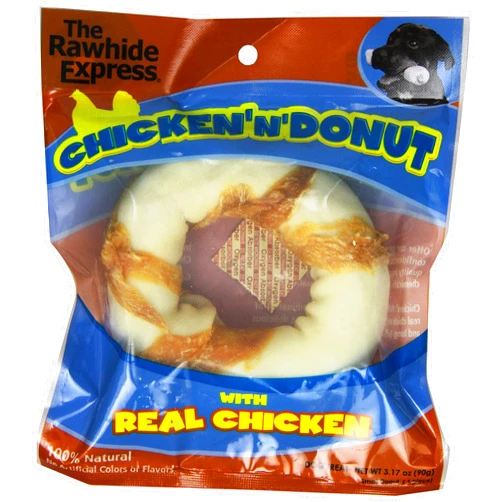 The Rawhide Express Rawhide Express 105292 Chicken N' Donut For Pets, 5-Inch