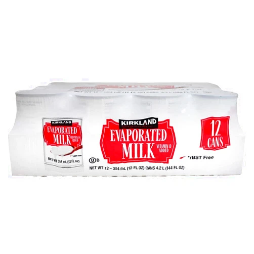 Kirkland Signature Evaporated Milk, 12 Fluid Ounce (12 Count)