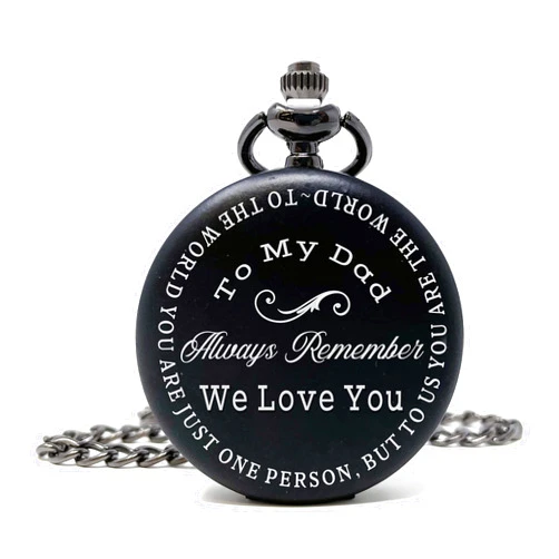 Donebetter Personalized Dad Pocket Watch - Always Remember We Love You