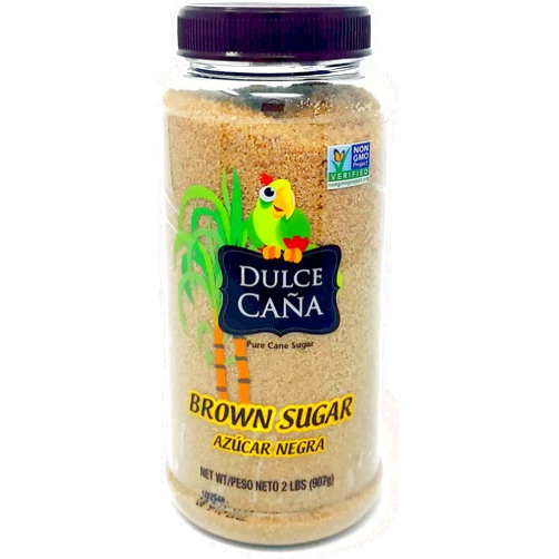 Dulce Caña Azúcar Negra, Organic Non-GMO Pure Cane Brown Sugar, 2lb Jar 2 Pound (Pack of 1)