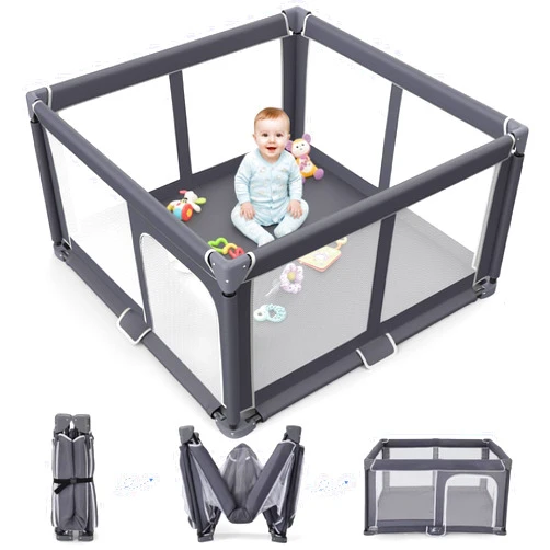 Grobeybees Foldable Baby Playpen - 50