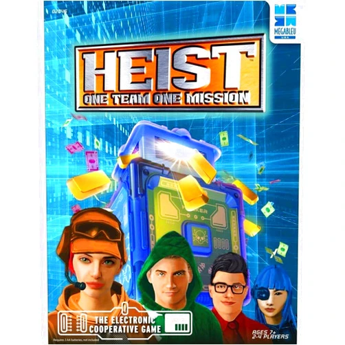 Megableu USA, Heist, A High-Stakes Strategy Game for 2 to 4 Players, Ages 7 and Up, with 5 Progressive Levels