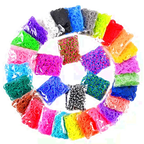 VICOVI 15000 Colorful Rubber Loom Bands Refill Kit for Boy Girl DIY Craft Gift Set Include: + 500 Cute Clips+ 6 Hooks + 15 Charms