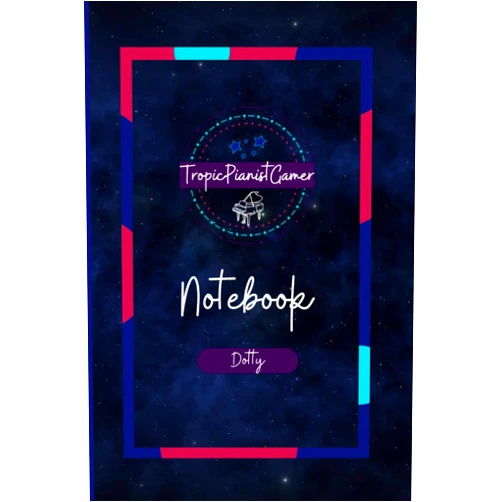 By Jen Griffiths (Author) Tropic Pianist Gamer - Dotty Notebook (Tropic Pianist Gamer Stationery)