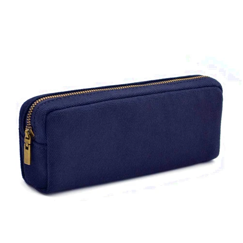 DOBMIT Pencil Pen Case, Canvas Pencil Pouch Big Capacity Pen Bag with Zipper Durable Stationary Storage Bag for Adult Students Officers
