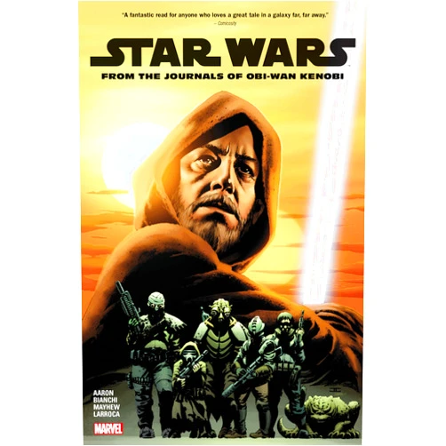 By Dash Aaron (Author), Jason Aaron (Author), Pepe Larraz (Illustrator), Simone Bianchi (Cover Art) & 1 more Star Wars: From The Journals Of Obi-Wan Kenobi (Star Wars (Marvel))
