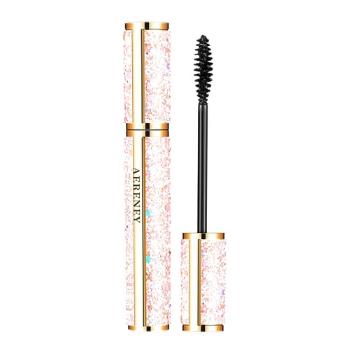 Runskmd 4D Silk Fiber Eye Lashes Makeup Waterproof Proof Long Eyelash Black Silicone Brush Head Mascara No Smudging No Clumping Gift For Women Girl Stuff over 1 Million Dollars (A, One Size) One Size A