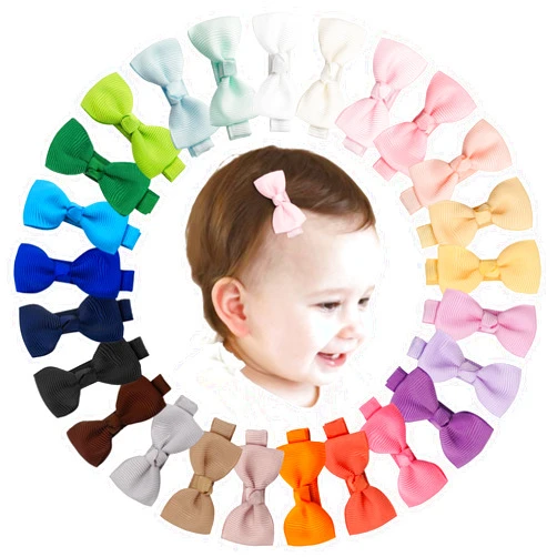 CÉLLOT Baby Girls Hair Clips 25PCS Fully Lined Tiny 2