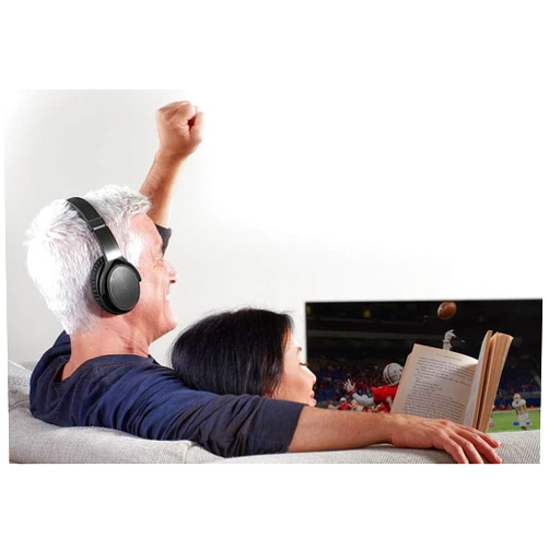 Sharper Image TV Wireless Headphones Black