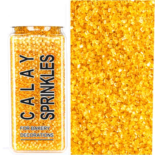SweetGrove Gold Sprinkles, Gold Sanding Sugar Crystals, 4.23 oz Edible Sparkling Sugar for Baking Topping, Cupcakes, Cookies, Ice Cream & Cake Decorating, Wedding Party Christmas Supplies