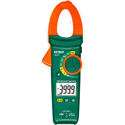 INSTRUKART Extech MA445 True RMS and AC or AC/DC Current Clamp Meter (Range: 400.0A (10mA)) for HVAC, High Transmission Lines, Current Measurement