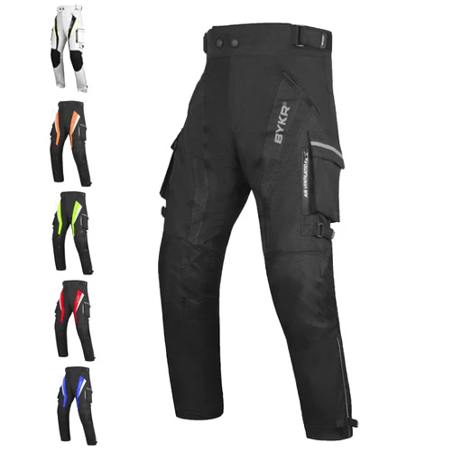BYKR Motorcycle Pants for Men and Women Armored Cordura Overpants Enduro ATV Dual Sports Motocross Cargo Work Touring