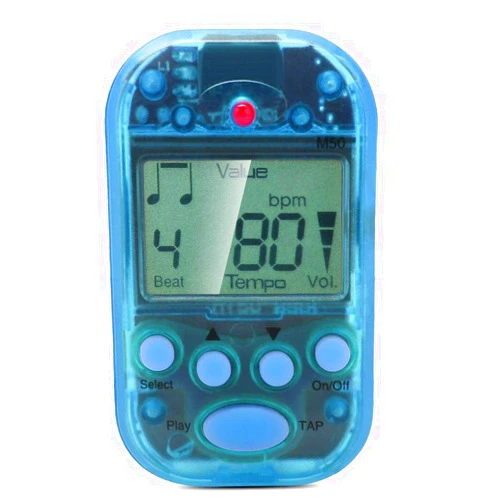 Bnineteenteam Mini Metronome, LCD Digital M50 Metronome Portable Clip-On Beat Tempo Metronome with Battery