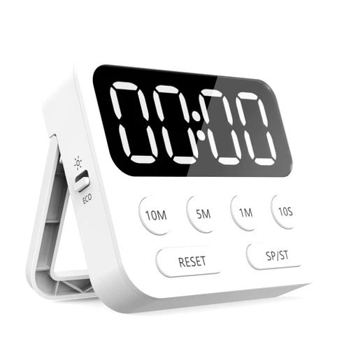 TCHOU Timer,Kitchen Timer,Stopwatch,Classroom Timer for Kids,Magnetic Digital Timer Countdown Countup Timer with Large LED Display Volume Adjustable for Cooking,Exercise, Baking, Desk