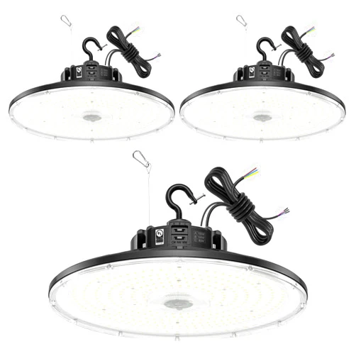 BBESTLED 3Pack UFO LED Low Bay Light 4000K 80W 100W 150W 21,000Lumen 3000K Highbay UFO Lights for Workshop Garage Warehouse Lighting Fixture DLC UL Listed AC100-277V Input