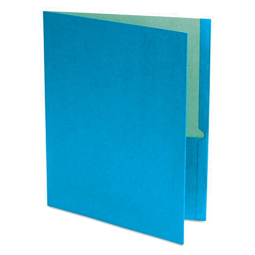 Pendaflex Oxford 78502 Earthwise 100% Recycled Paper Twin-Pocket Portfolio Blue