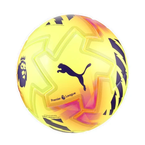 Puma Unisex Orbita Pro Premiere League Soccer Ball (FIFA Quality Pro), Fluo Yellow-Multicolor AH25, 5 Puma Orbita Pro Pl Lights (FIFA Quality