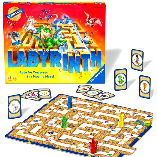 Ravensburger Labyrinth - Enthralling Family Board Game | Ideal for Kids and Adults Aged 7 and Up | Offers Great Replay Value | Designed for 2-4 Players | Globally Celebrated | ASIN: 26448