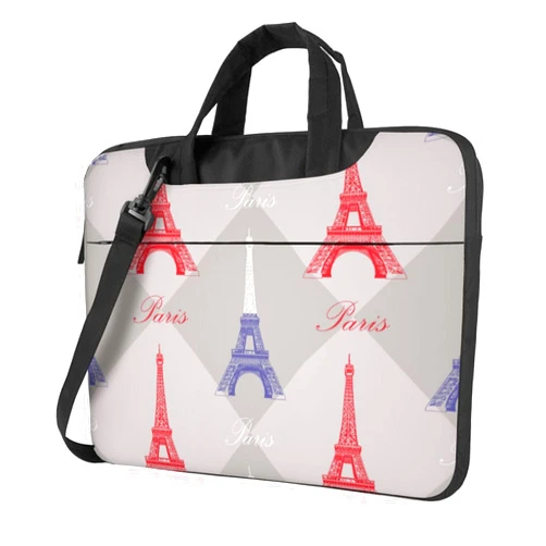 YeertMii Eiffel Tower Vintage Paris Laptop Tote Bag For Women Men- Laptop Case Sleeve Briefcase Messenger Bag