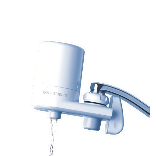 Instapure F5 Complete Tap Water Filtration System (White with White Cap)